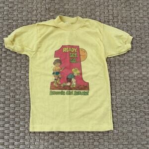 Vintage Brownies Girl Scouts Child’s T-shirt 1970s/1980s Girl’s Size Medium 10